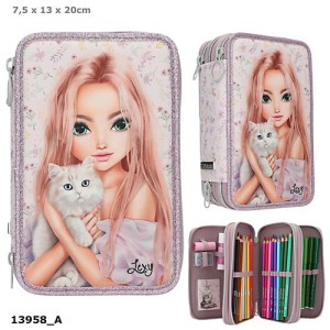 13958 Piórnik potrójny z wyposażeniem Top Model Kitty