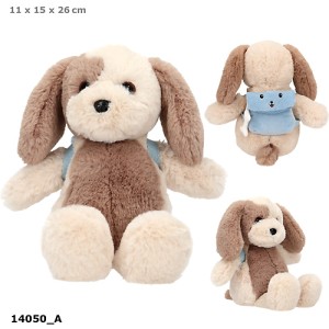 14050 Piesek pluszowy Milo z plecakiem 26cm