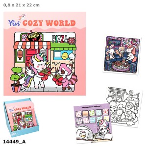 14449 Kolorowanka Cozy World Jednorożec Ylvi