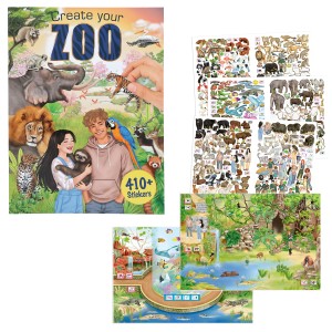 14532 Zestaw kreatywny z naklejkami ZOO
